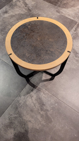 (Showmodel)Gealux Bijzettafel Roaring Twentie Ø45