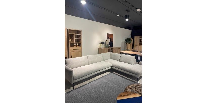 (Showroommodel) Hoekbank Concello Silver Grey