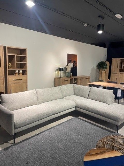 (Showroommodel) Hoekbank Concello Silver Grey