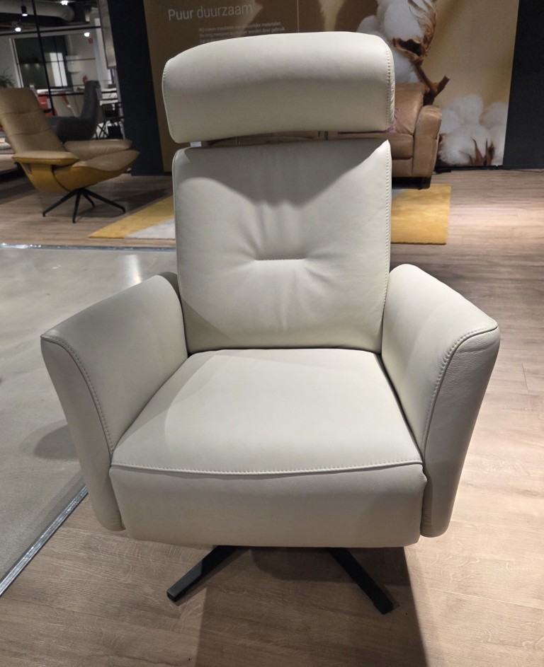 (Showroommodel) Topform Relaxfauteuil Rogier Beige
