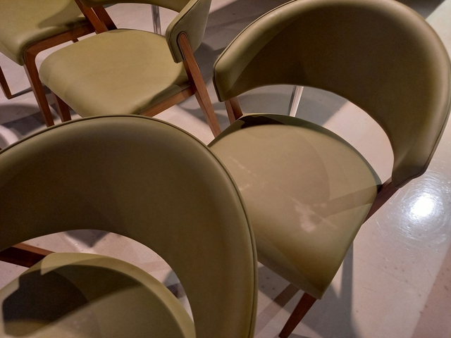 (Showroommodel) Hulsta Stoelenset S500 Olive S/6