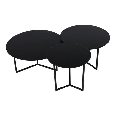 Studio Mik Salontafel RRR Set/3 Black