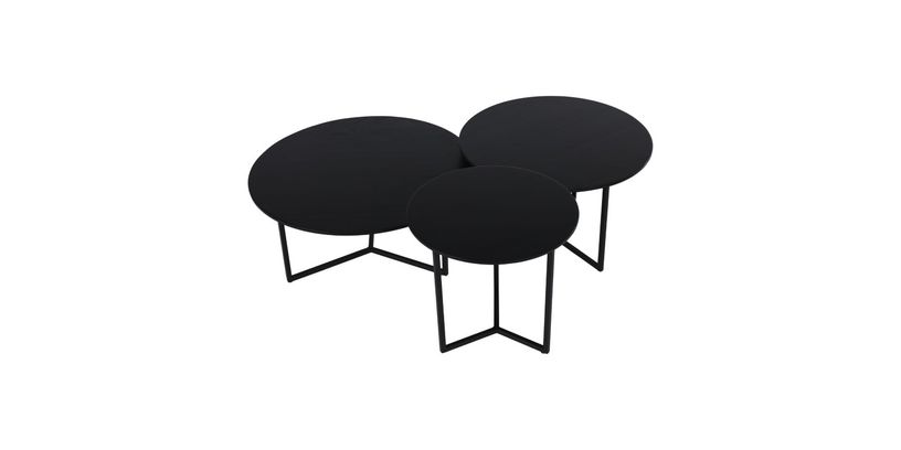 Studio Mik Salontafel RRR Set/3 Black