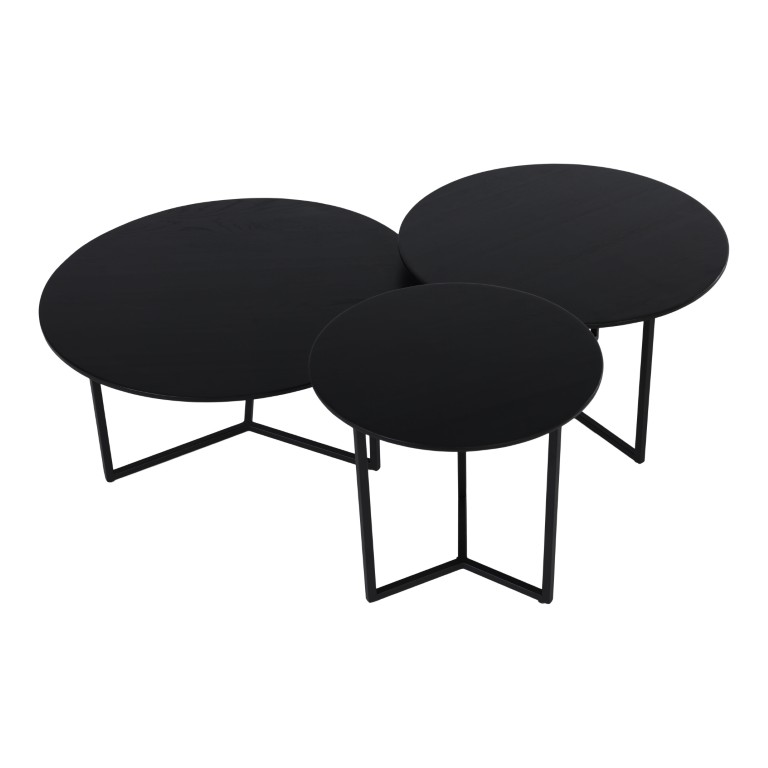 Studio Mik Salontafel RRR Set/3 Black