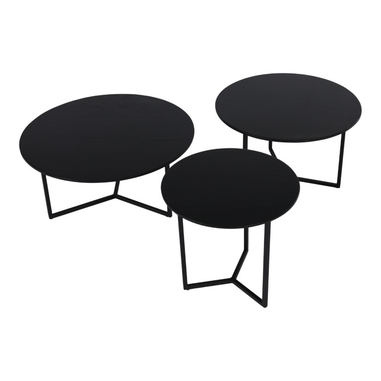 Studio Mik Salontafel RRR Set/3 Black