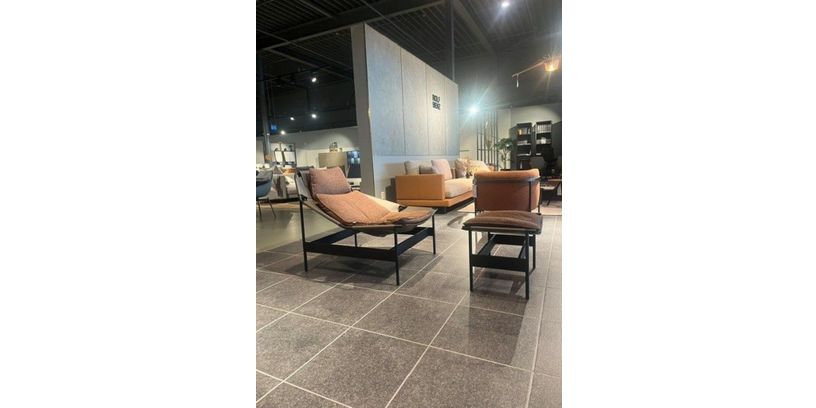 (Showroommodel) Rolf Benz Fauteuil&Hocker Jack