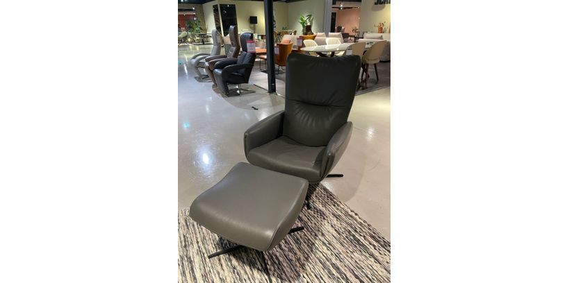 (Showroommodel)Jori Fauteuil+hocker Time-Out Smoke