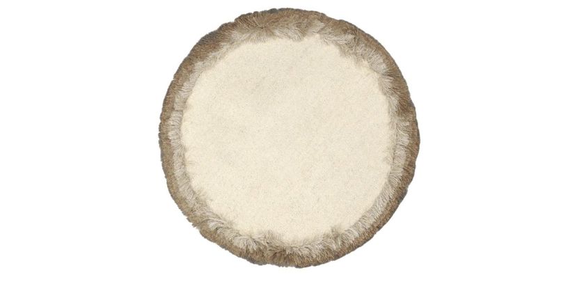 Vloerkleed Shadow Rond Beige Chalk