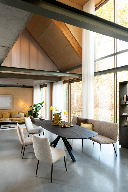 Henders & Hazel Eettafel Caletta Steelbrown