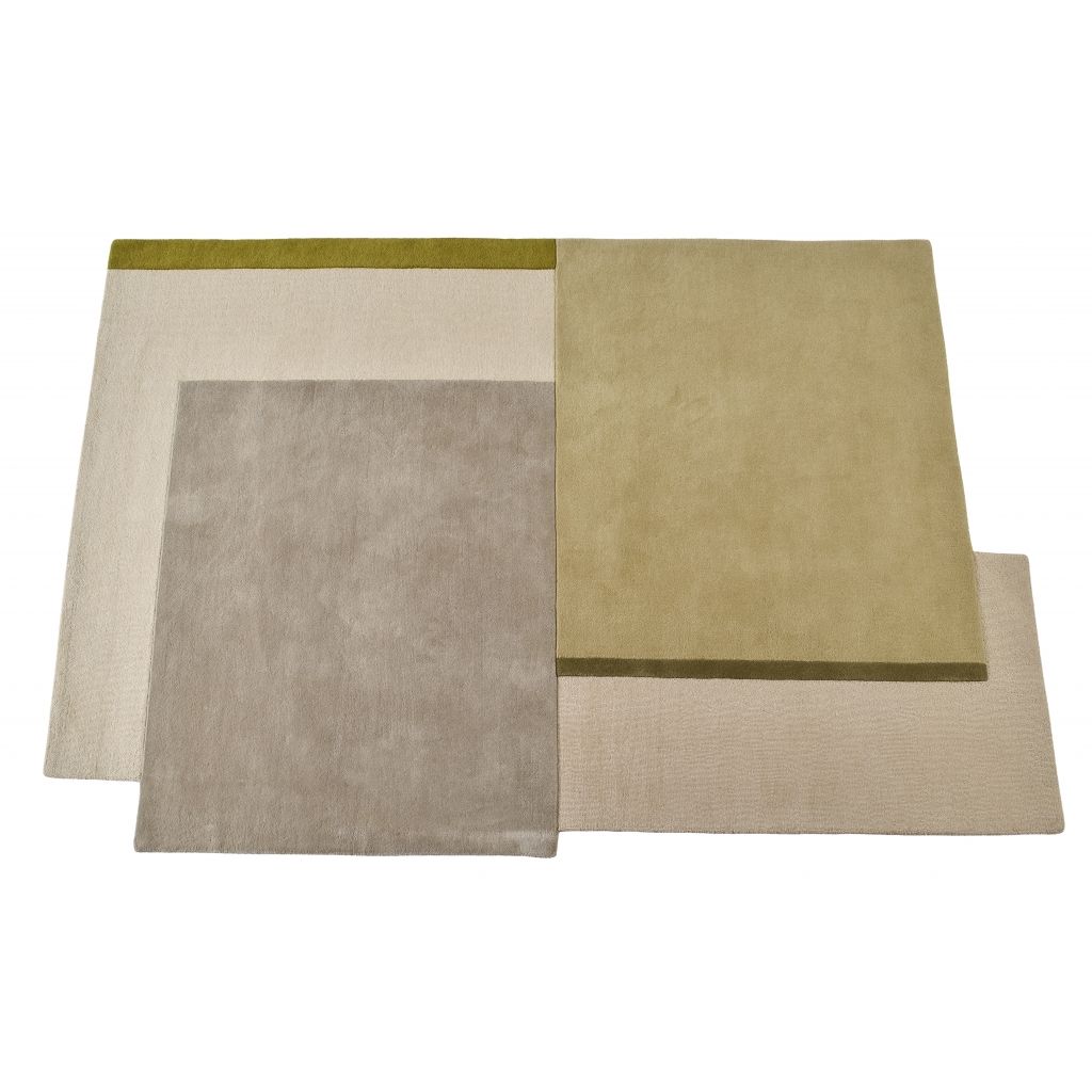 Montèl Vloerkleed Cubes Grey/Green