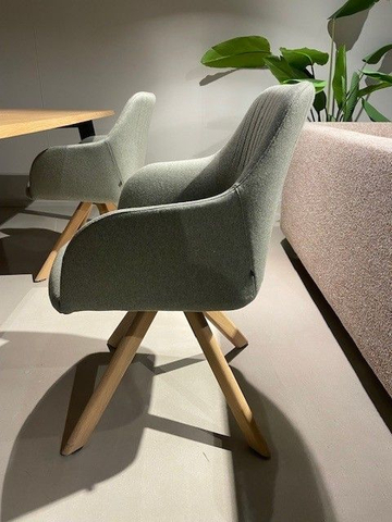 (Showroommodel)Arco Armstoelenset EaseH S/4 Groen