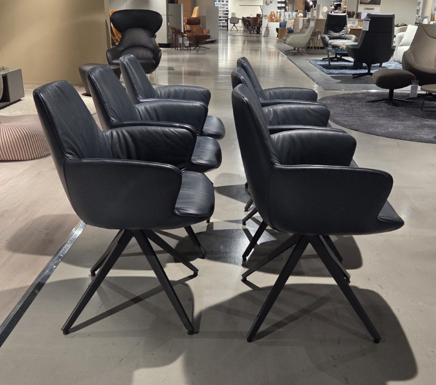 (Showroommodel) BP Armstoelenset Maple Blue S/6