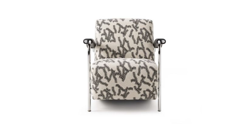 Leolux Fauteuil Scylla Black & White Laag
