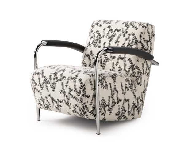 Leolux Fauteuil Scylla Black & White Laag