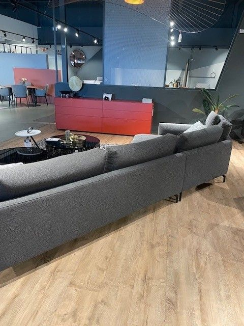 (Showroommodel) Rolf Benz Hoekbank Jola Grijs