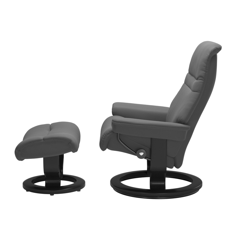 Stressless Fauteuil + Hocker Sunrise Large Grey