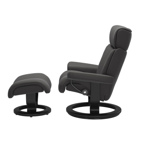 Stressless Fauteuil + Hocker Magic Large Rock