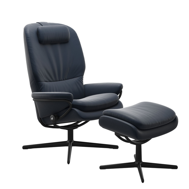 (Showroommodel)Stressless Fauteuil+Hocker Rome