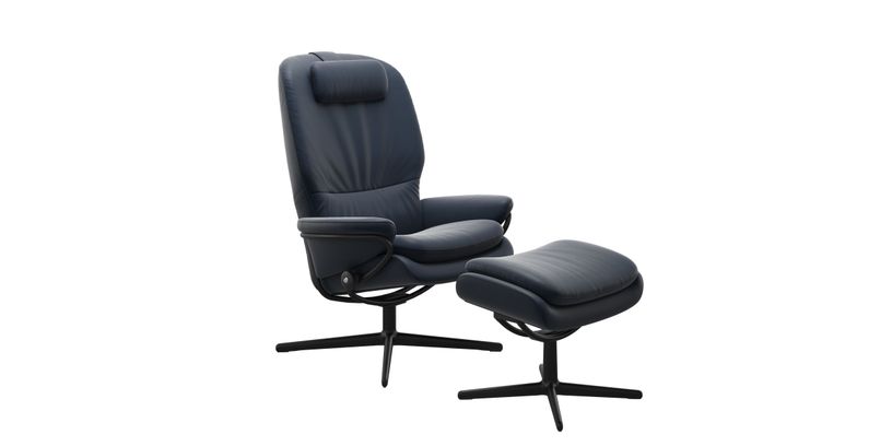 (Showroommodel)Stressless Fauteuil+Hocker Rome