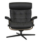 Stressless Relaxfauteuil Erik + Hocker Zwart L