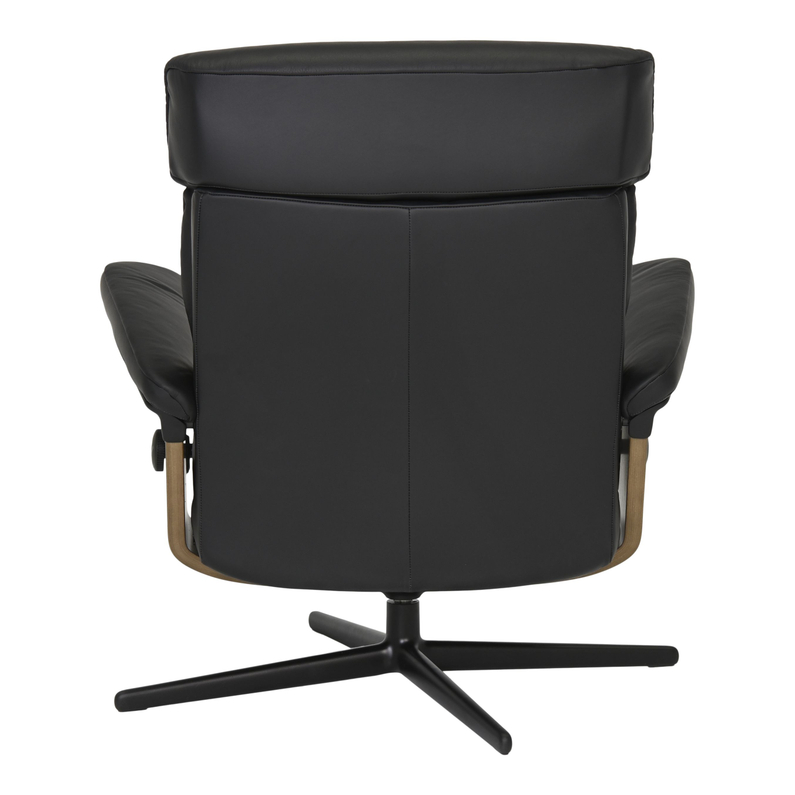 Stressless Relaxfauteuil Erik + Hocker Zwart L