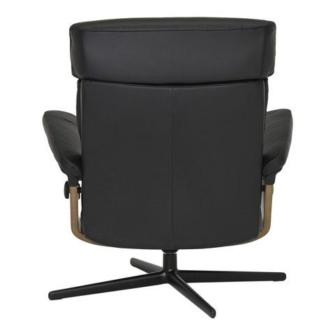 Stressless Relaxfauteuil Erik + Hocker Zwart L