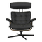 Stressless Relaxfauteuil Erik + Hocker Zwart L