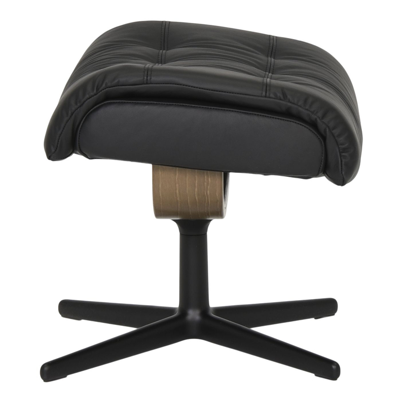 Stressless Relaxfauteuil Erik + Hocker Zwart L