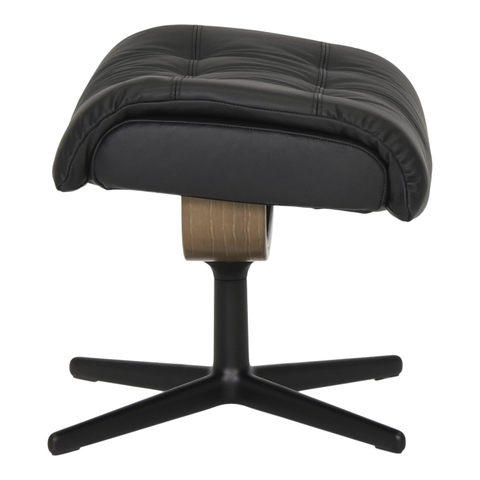 Stressless Relaxfauteuil Erik + Hocker Zwart L