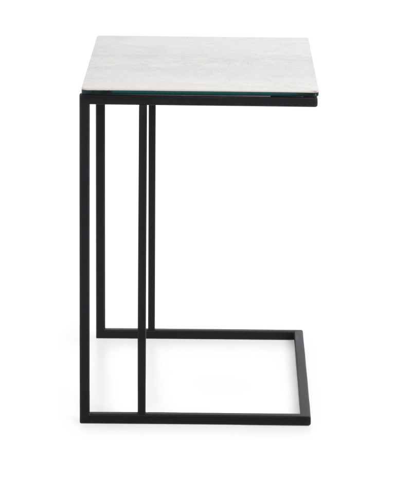 Montel Bijzettafel Edge Bianco