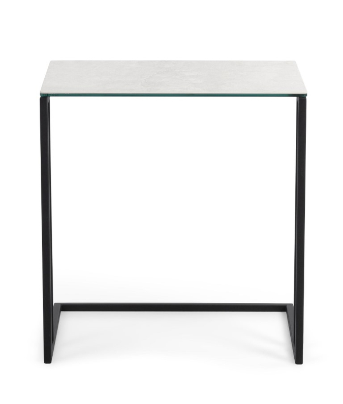 Montel Bijzettafel Edge Bianco