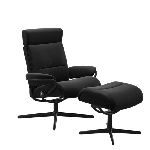 Stressless Relaxfauteuil Tokyo Cross + Hocker