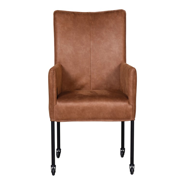 Armstoel Marlotte Microleder Camel