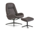 Montel Draaifauteuil+Hocker Shuffle Graphite