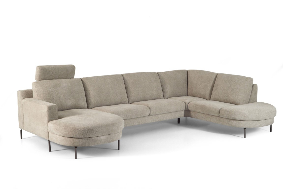 Montel Hoekbank Montelex Plus Torino Mushroom