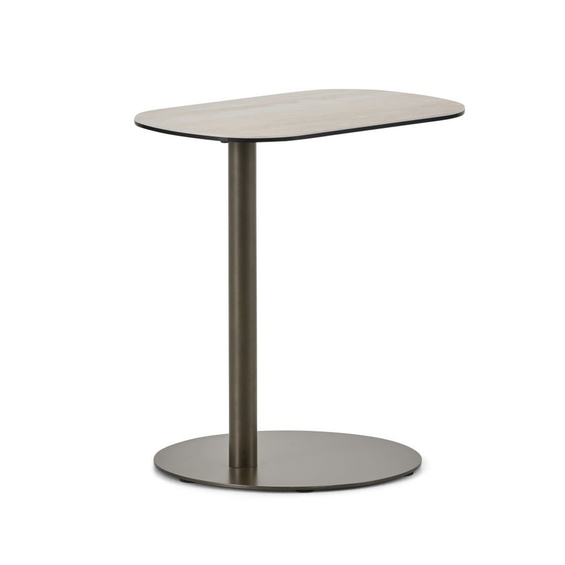 Montel Bijzettafel Oval Travertin