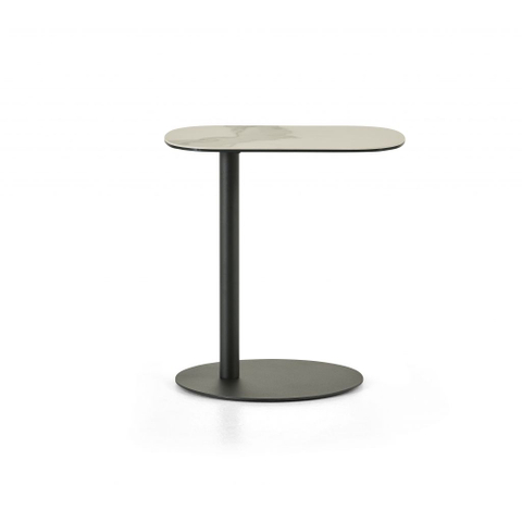 Montel Bijzettafel Oval Bianco