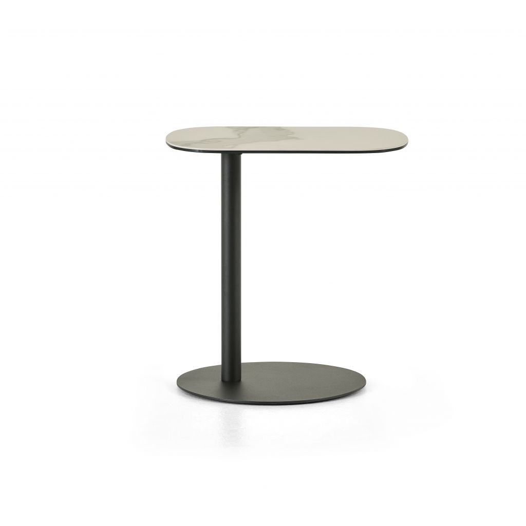 Montel Bijzettafel Oval Bianco