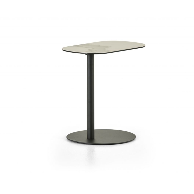 Montel Bijzettafel Oval Bianco