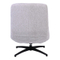 Draaifauteuil+Hocker Wendley Ivory