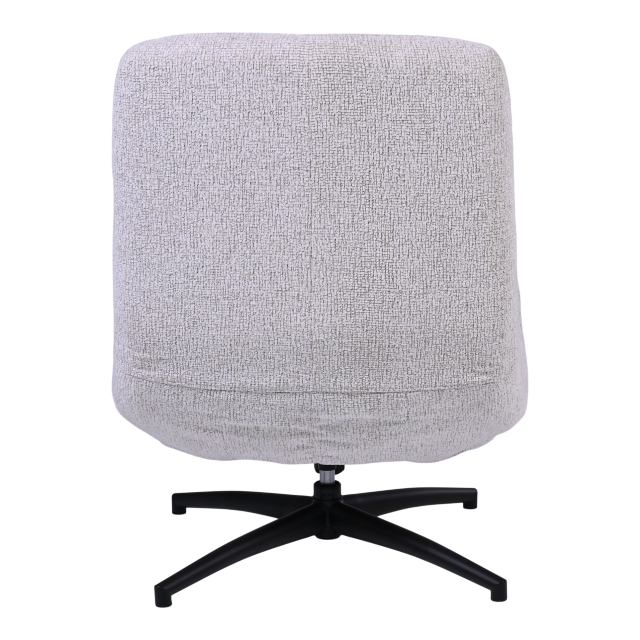 Draaifauteuil+Hocker Wendley Ivory