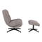 Draaifauteuil+Hocker Wendley Brown