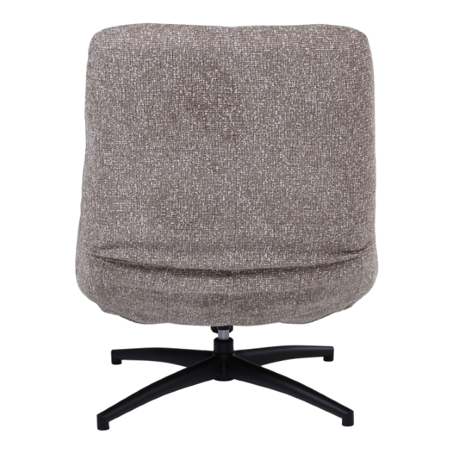 Draaifauteuil+Hocker Wendley Brown