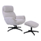 Draaifauteuil+Hocker Waylan Naturel