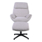 Draaifauteuil+Hocker Waylan Naturel