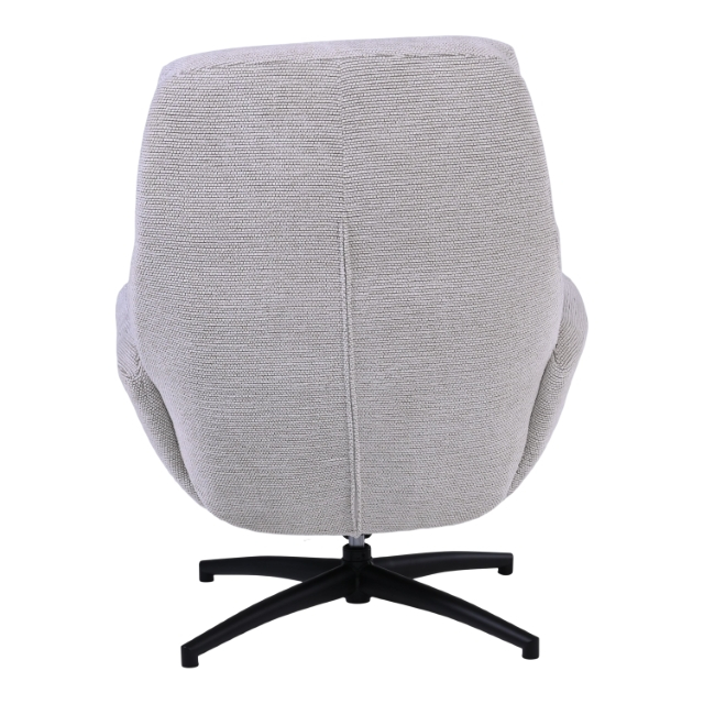 Draaifauteuil+Hocker Waylan Naturel