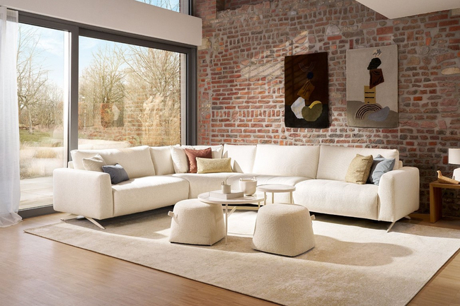 ROM1961 Hoekbank Cosmo Ecru