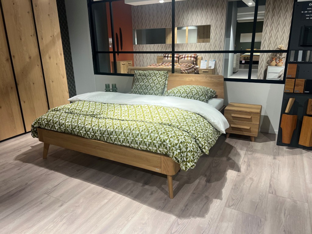 (Showroommodel) Bed Oak Bianco 