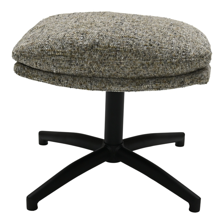 Draaifauteuil Met Hocker Waylinn Taupe