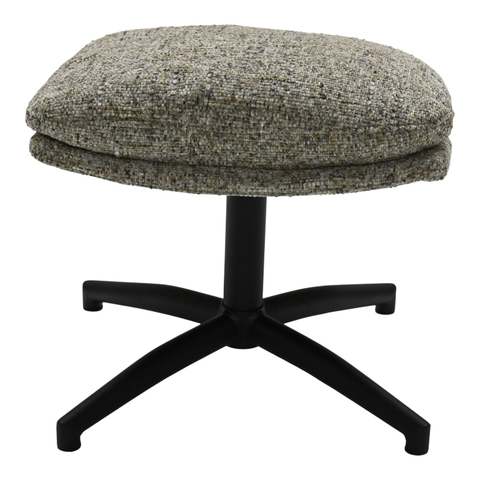 Draaifauteuil Met Hocker Waylinn Taupe